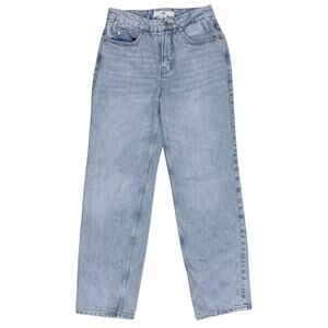 Good American Straight Leg Jeans High Rise Denim Pants Light Wash Size 2 Blue